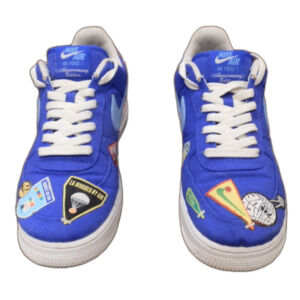 Nike Air Force 1 Anniversary Edition Blue Sneakers Shoes Men's Size 10